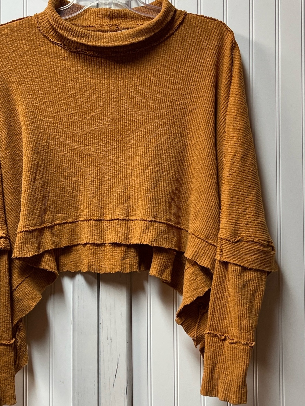 We The Free Moon Daisy Oversized Heavyweight Ribbed Sweater M Free People